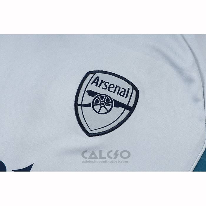 Tuta da Track Arsenal Manica Corta 2025-2026 Grigio - Pantaloncini